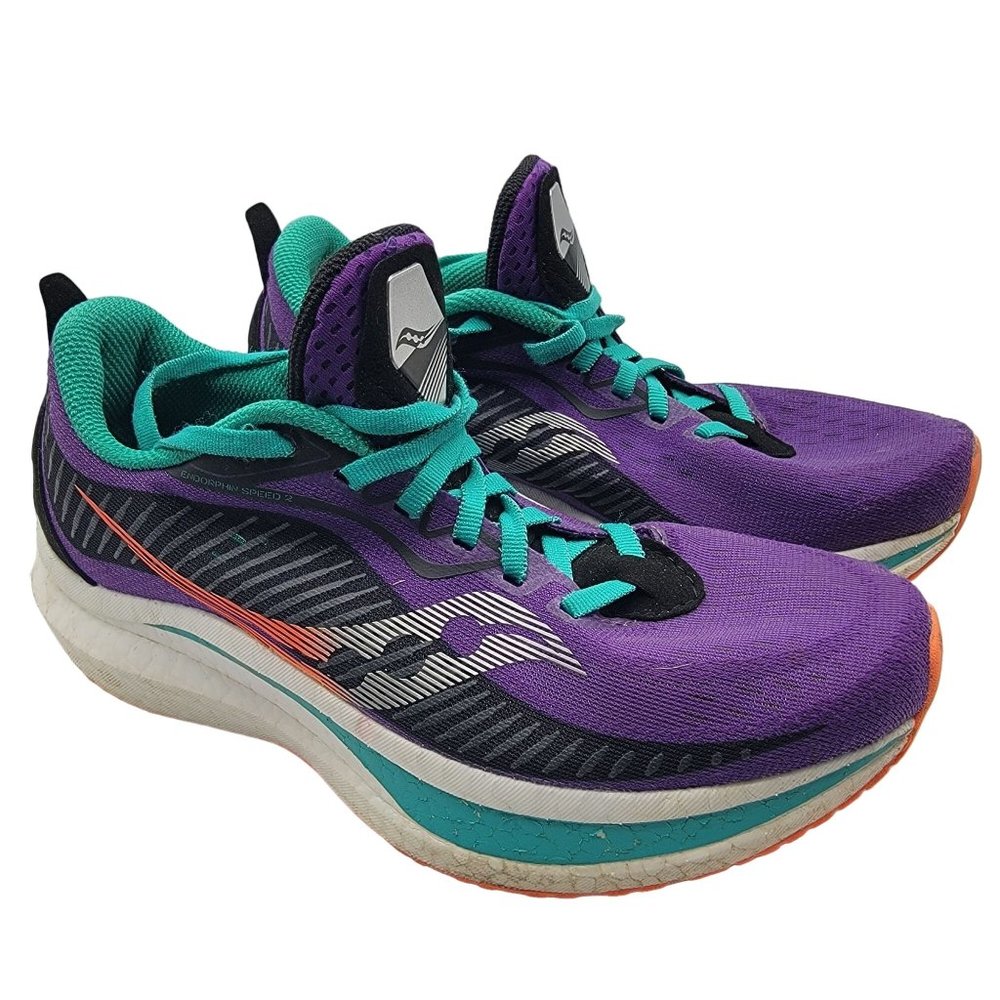 Saucony Endorphin Speed 2 Womens 7.5 Purple Running Shoes Athletic S10688-20